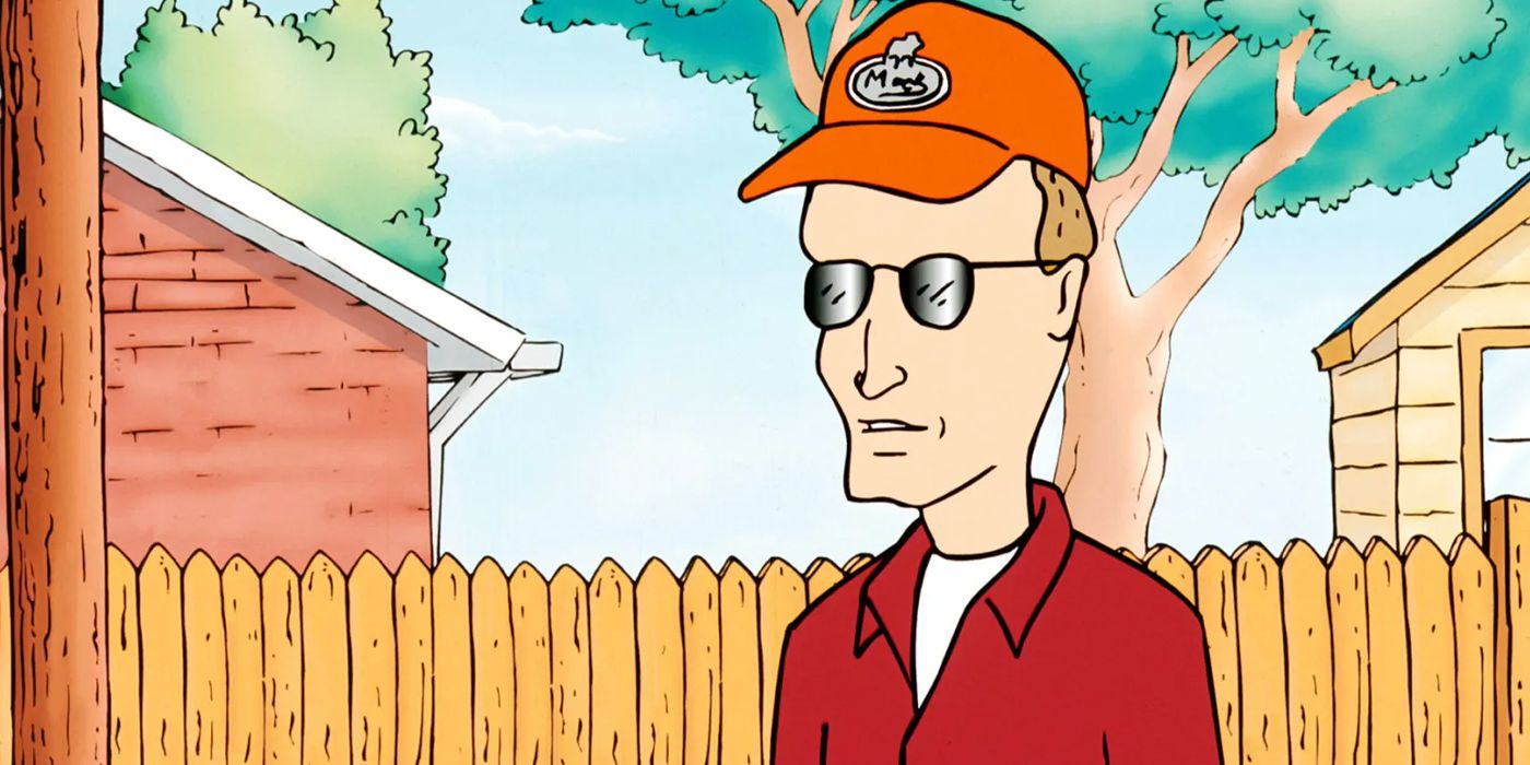 Dale Gribble in front of the fence in King of the Hill-1