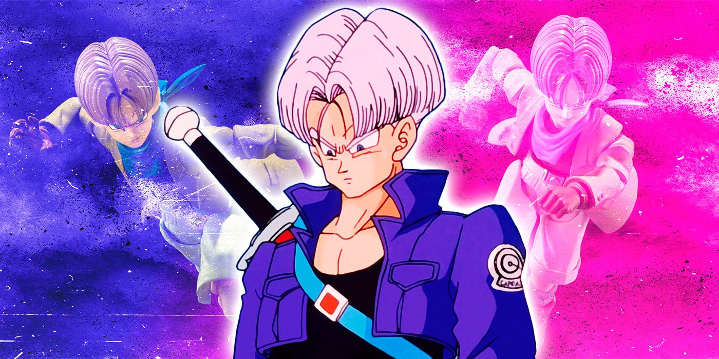 Trunks from DBZ with Dragon Ball GT Trunks Bandai action figure