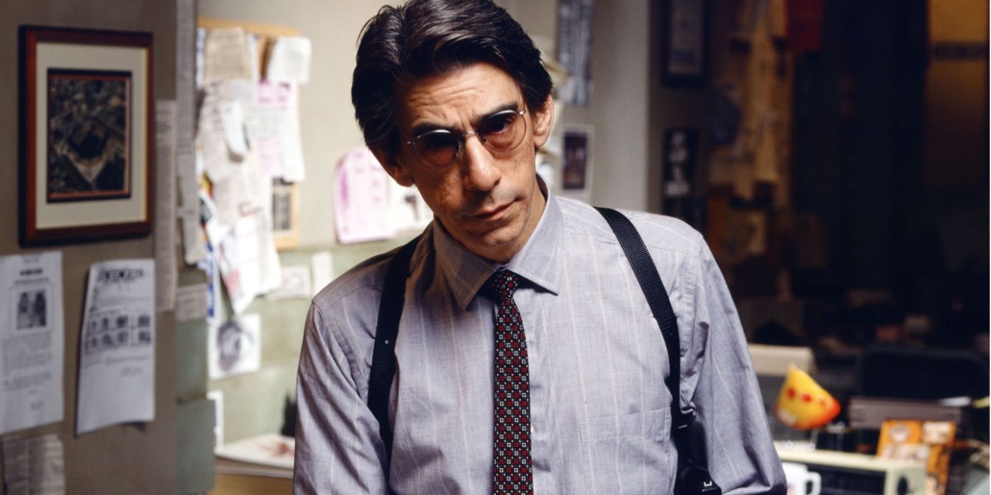 Richard Belzer as Detective John Munch poses for a promotional photo in Homicide Life on the Street