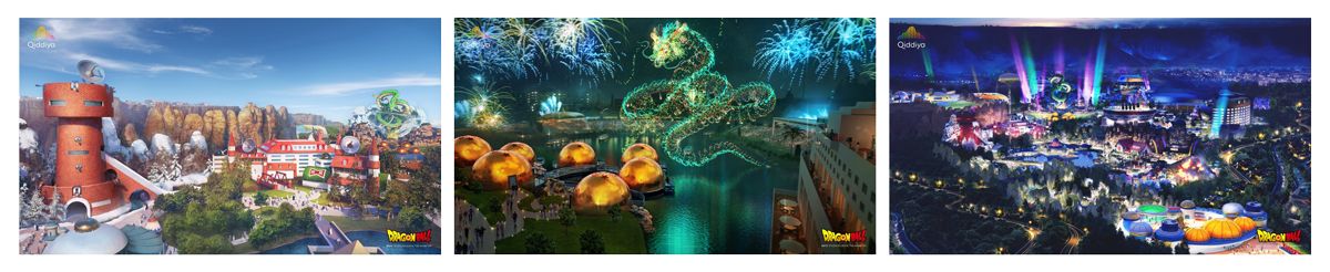 Official images for Dragon Ball theme park in Saudi Arabia