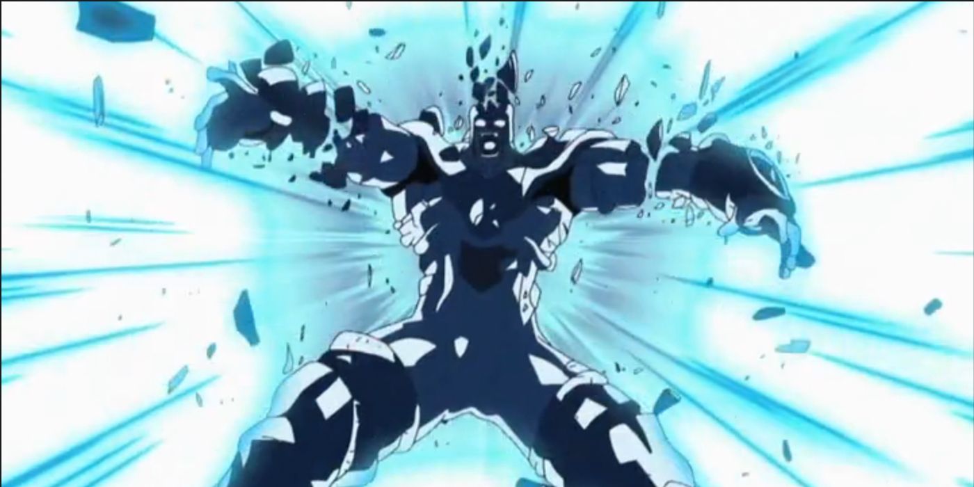 Hatchiyack é destruído pela Bomba Espiritual de Goku em Dragon Ball Z: Plano para Erradicar os Saiyajins.