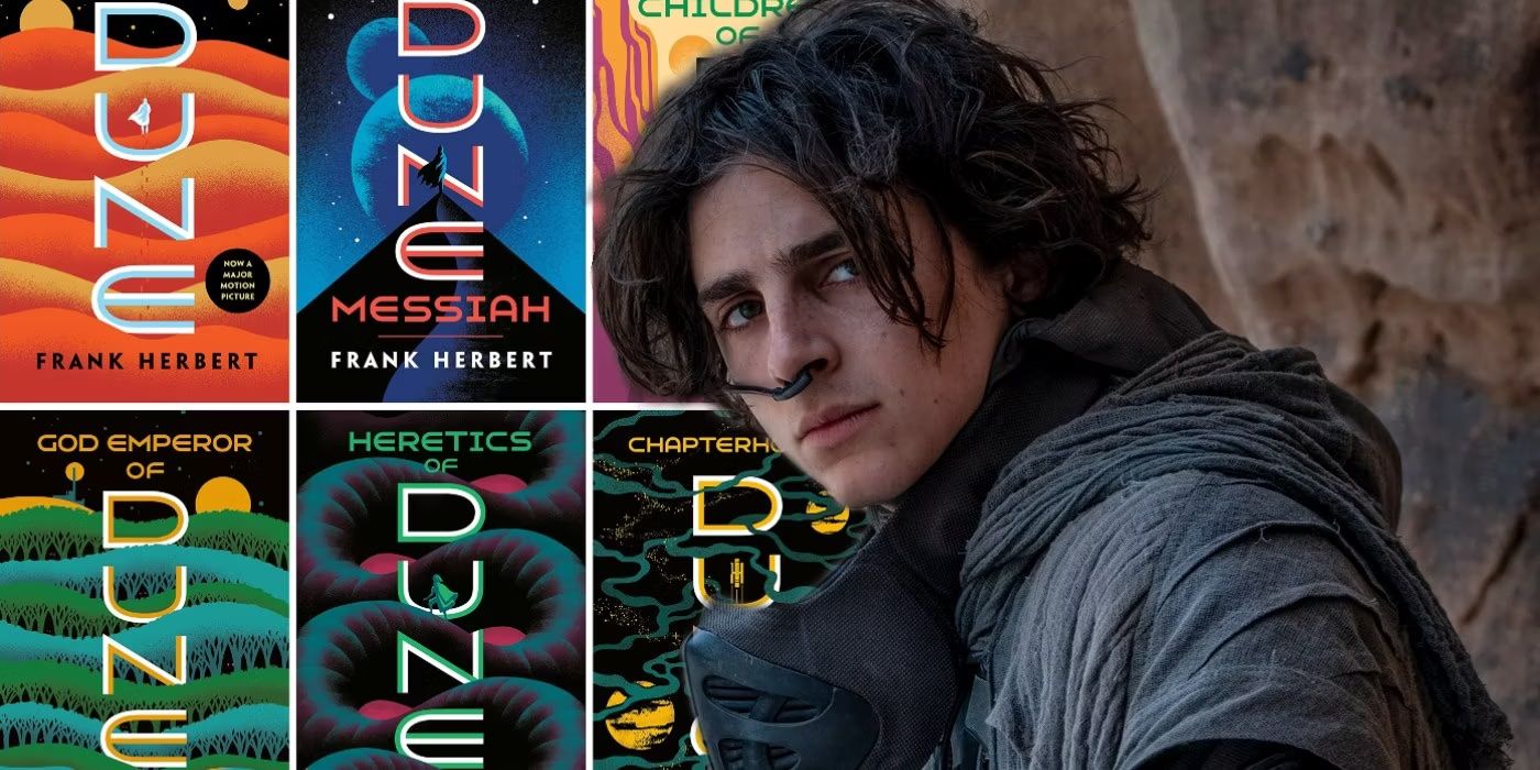Dune Reading Order of Original Six with updated covers and Paul Atreides