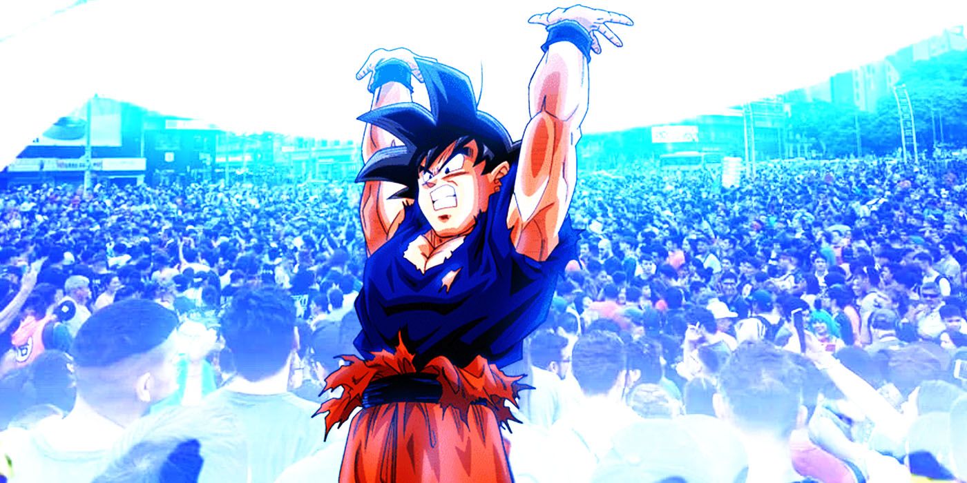 Goku doing spirit bomb
