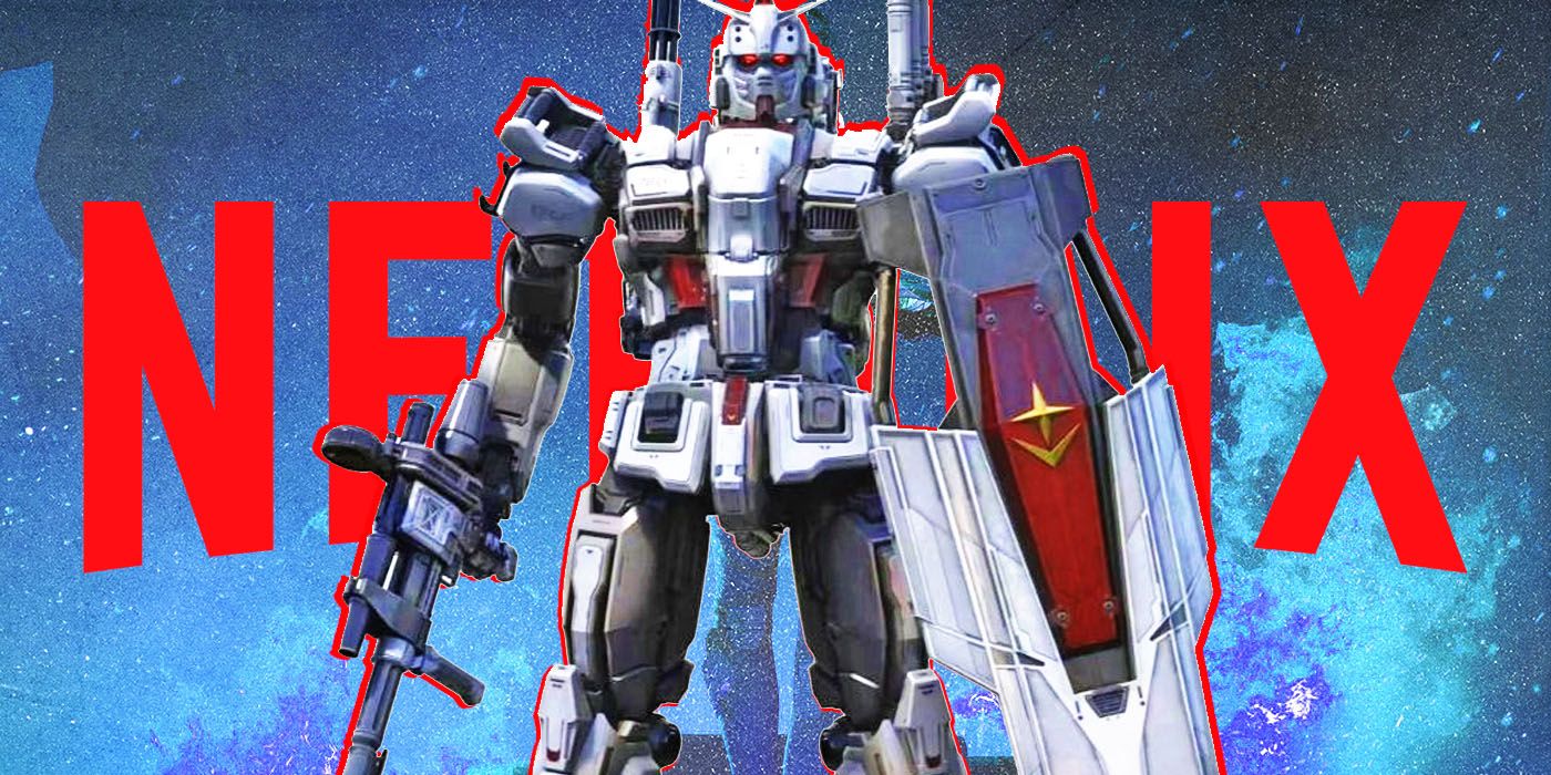 Gundam: Requiem for Vengeance image atop Netflix background