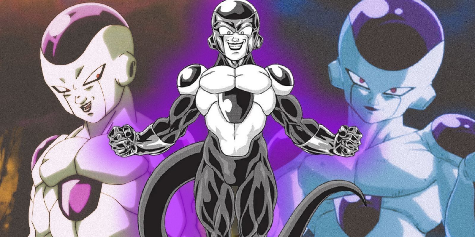 Black frieza from the Dragon Ball Super manga in front of his appearance in the anime and Tenkaichi Budokai game
