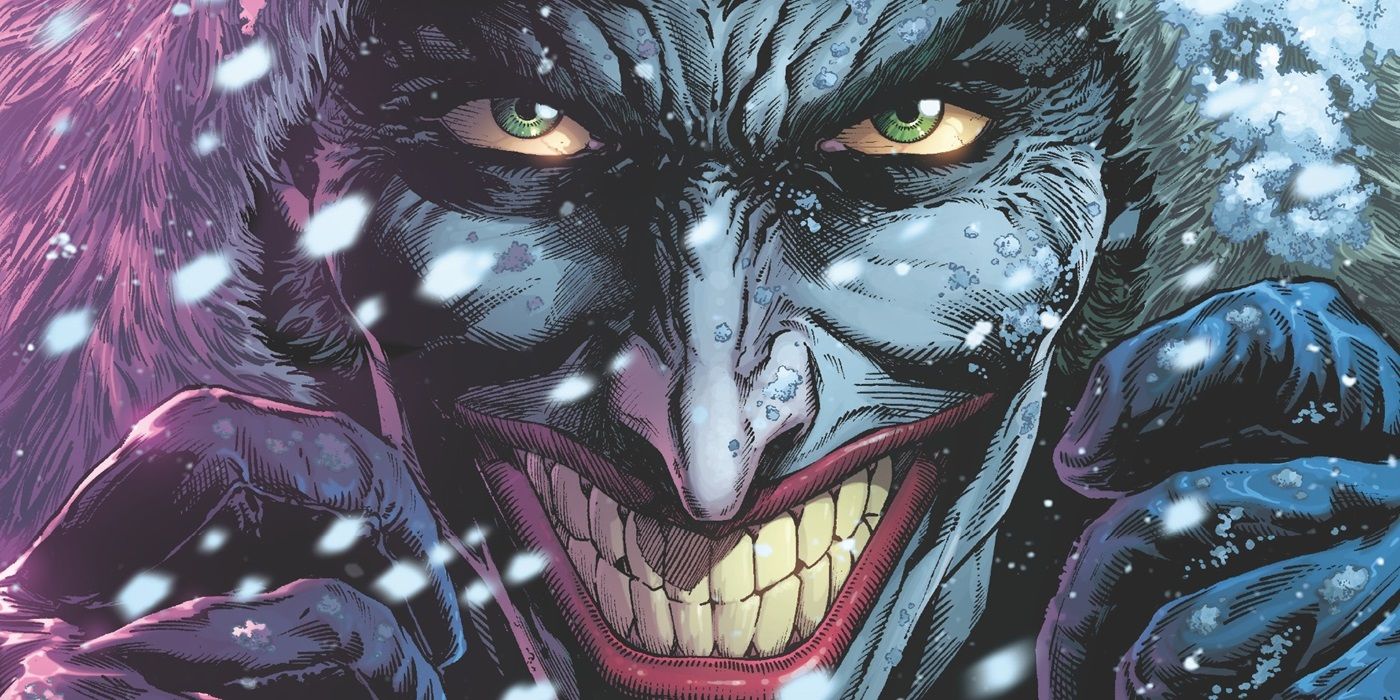 Joker laughs in the cold
