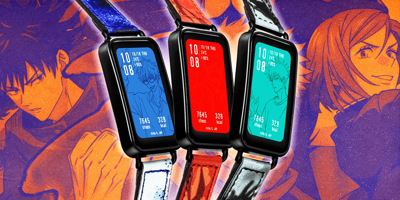 Jujutsu Kaisen x Garrack smartwatches featuring Yuji, Gojo and Megumi