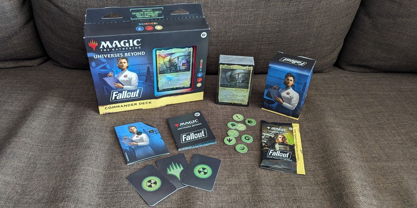 Magic The Gathering - Universos Além - Fallout - Ciência! Conteúdo do Deck do Comandante