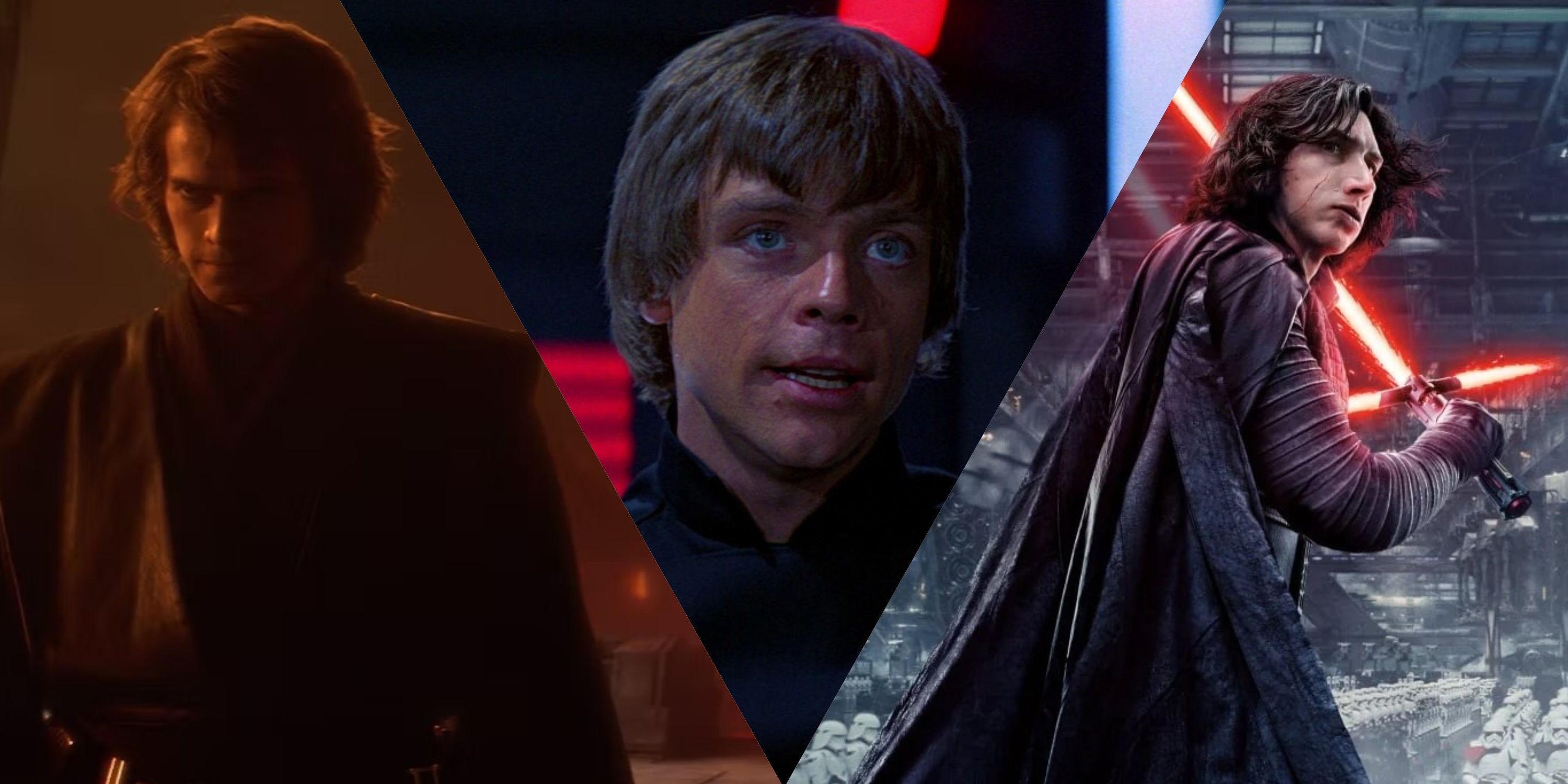 Anakin, Luke Skywalker, and Kylo Ren