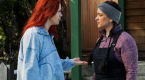 Resident Alien's Asta and D'Arcy argue