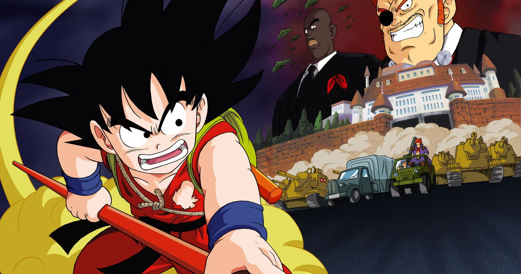 Goku se enfrenta al villano Red Ribbon Army en Dragon Ball