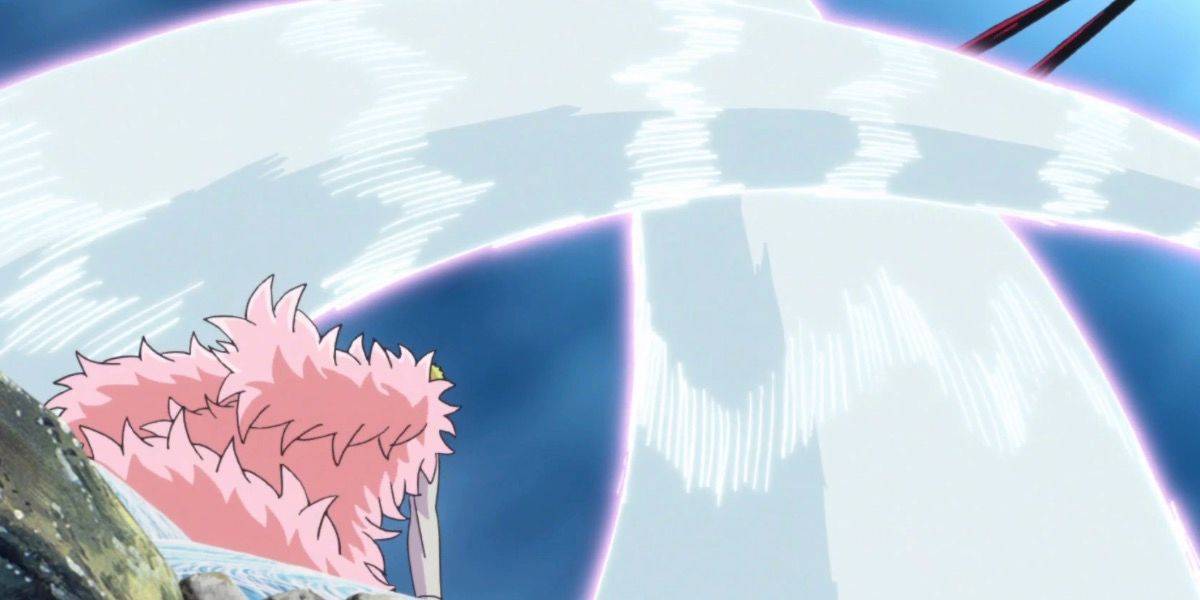 Doflamingo attacking Luffy in One Piece