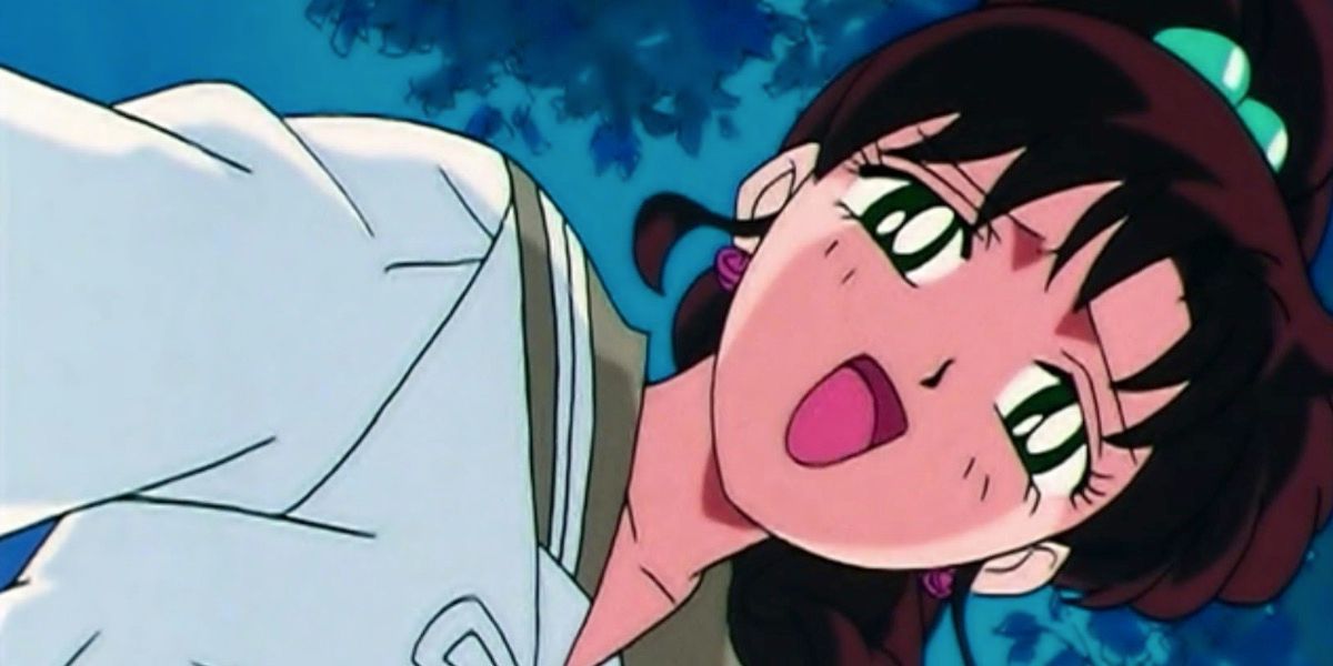 Sailor Jupiter laughs happily in Sailor Moon S