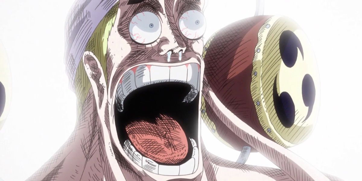 Enel screams in utter fear in One Piece
