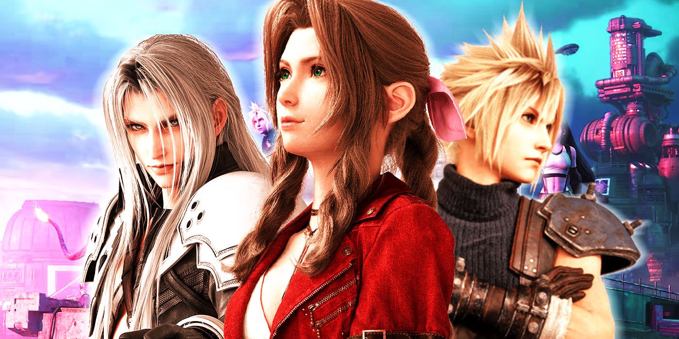 Sephiroth, Aerith, and Cloud