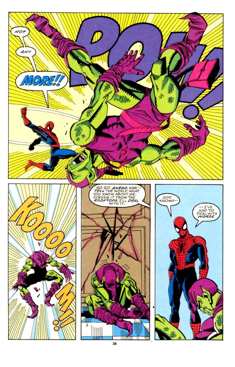 Spider-Man stops Harry