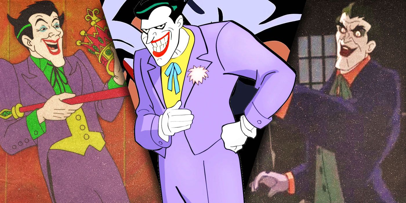 Split Images of animated Joker