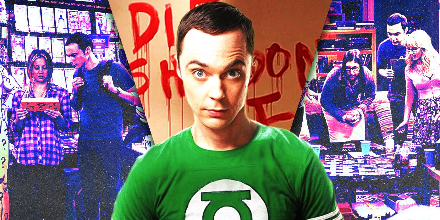 Split Images of Big Bang Theory Episodes