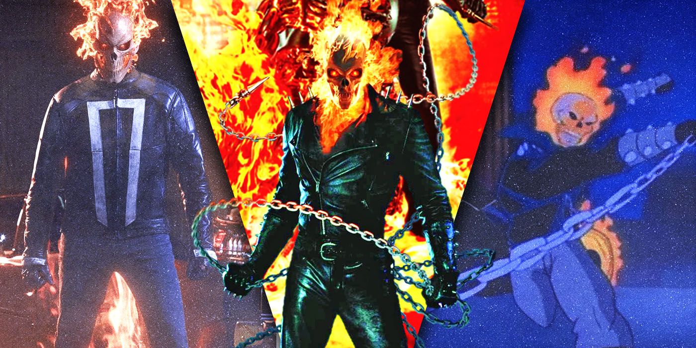 Split Images of Ghost Rider