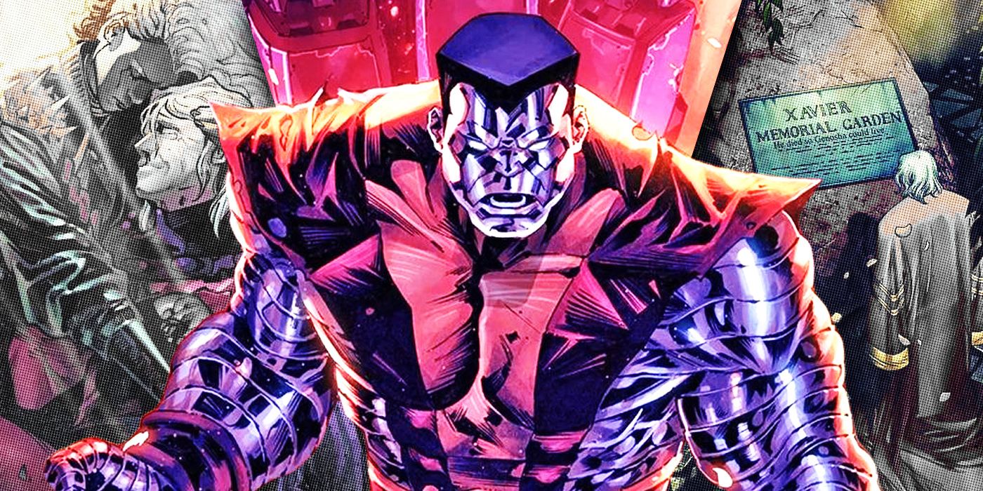 Split Images of Magneto, Colossus, and Xavier