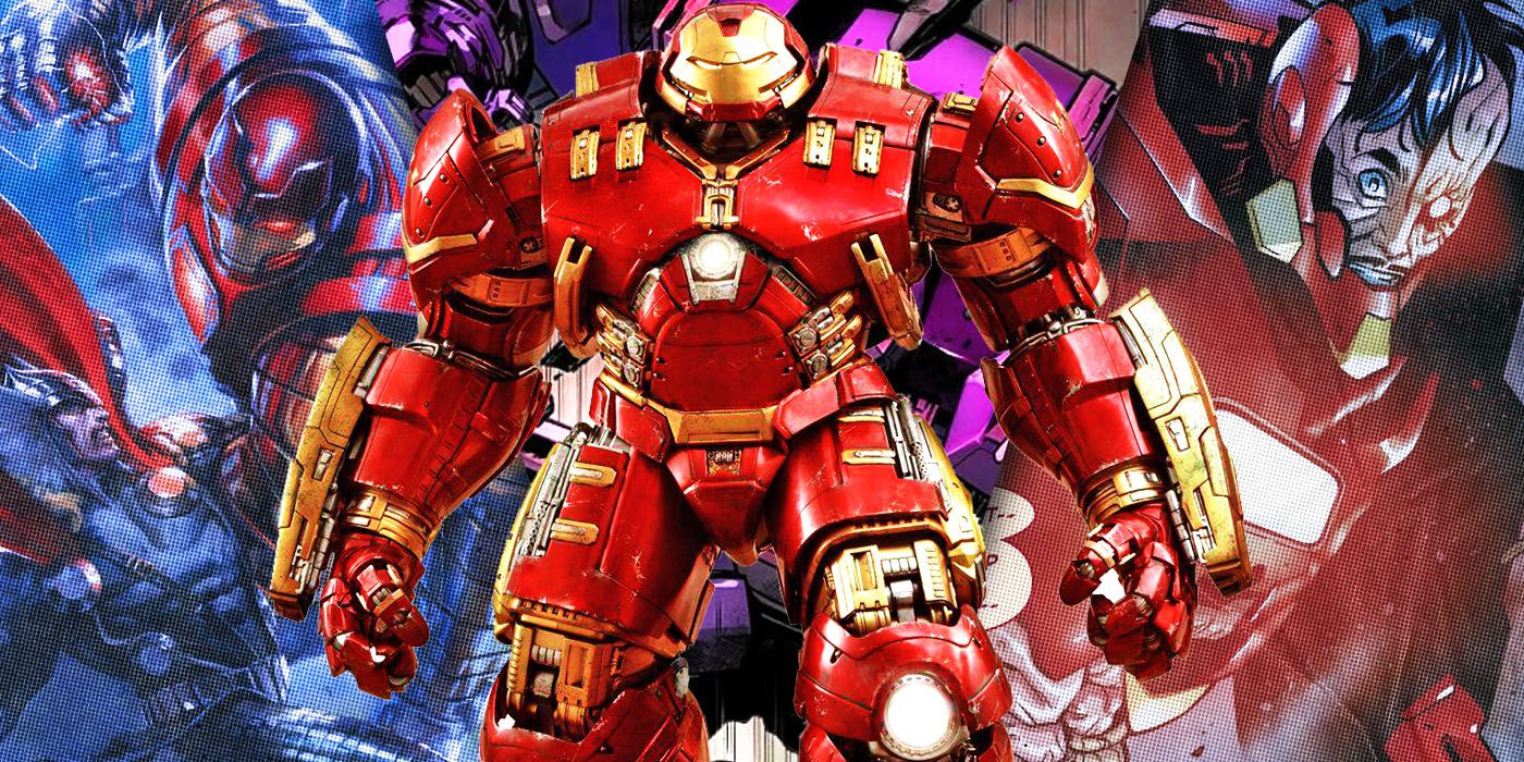 Split Images of Thorbuster, Hulkbuster, and Ultronbuster