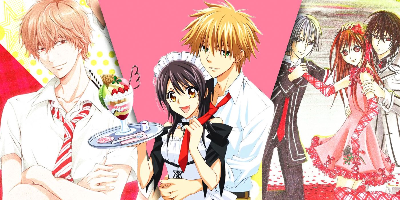 Split Images of Wolf Girl & Black Prince, Maid Sama, and Vampire Knight