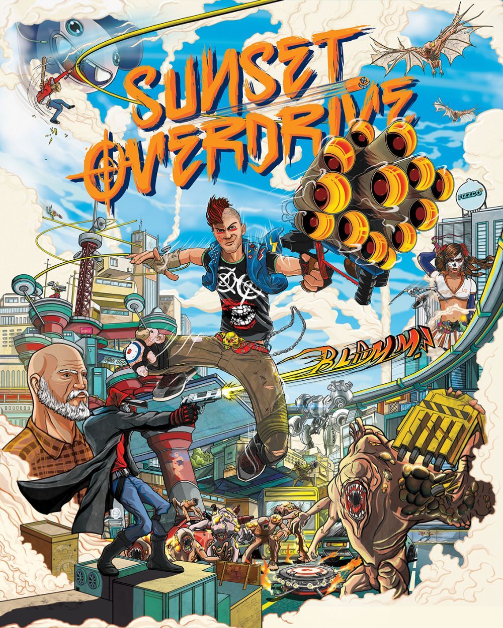 Sunset Overdrive Video Game Poster