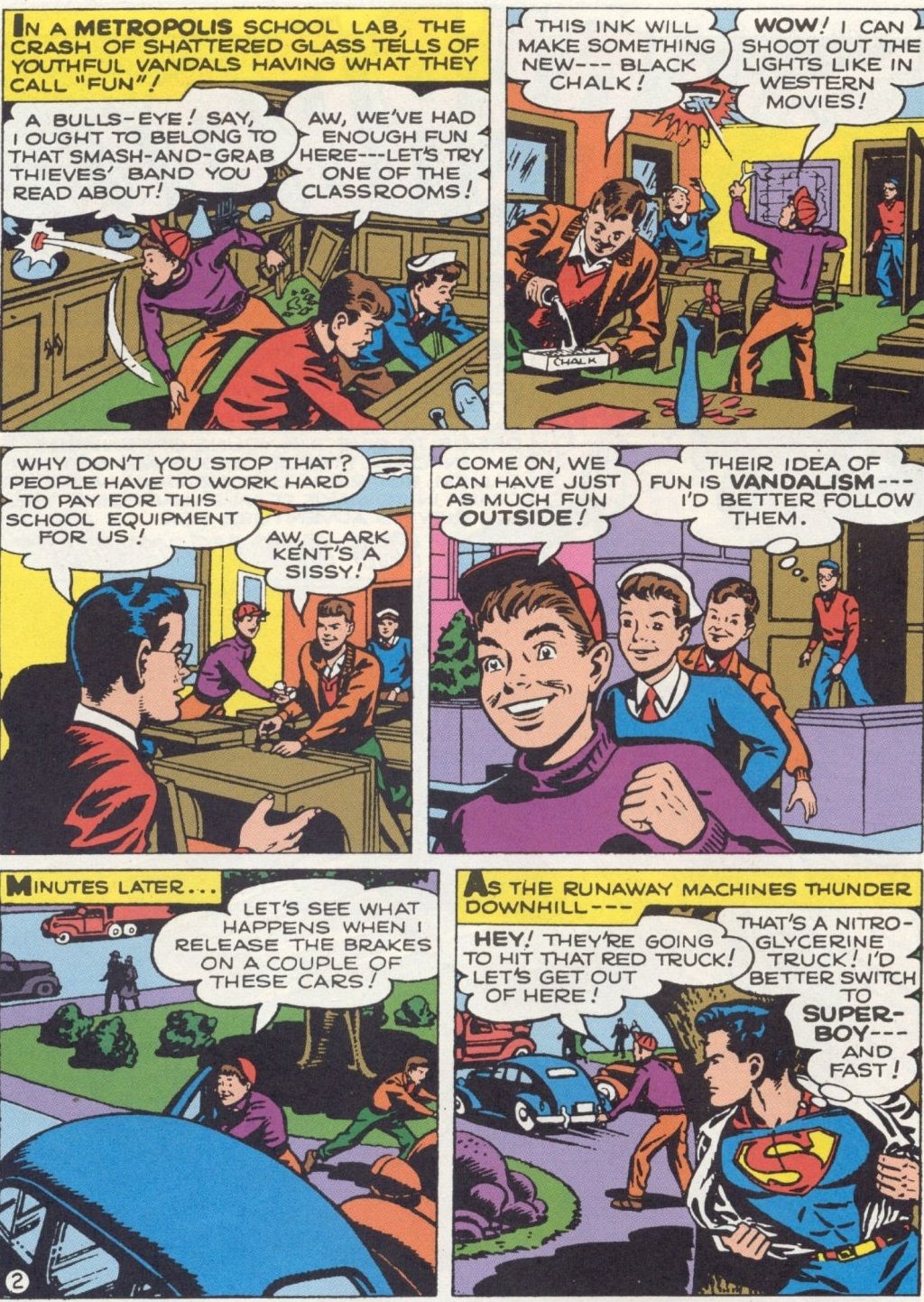 Superboy grew up in Metropolis