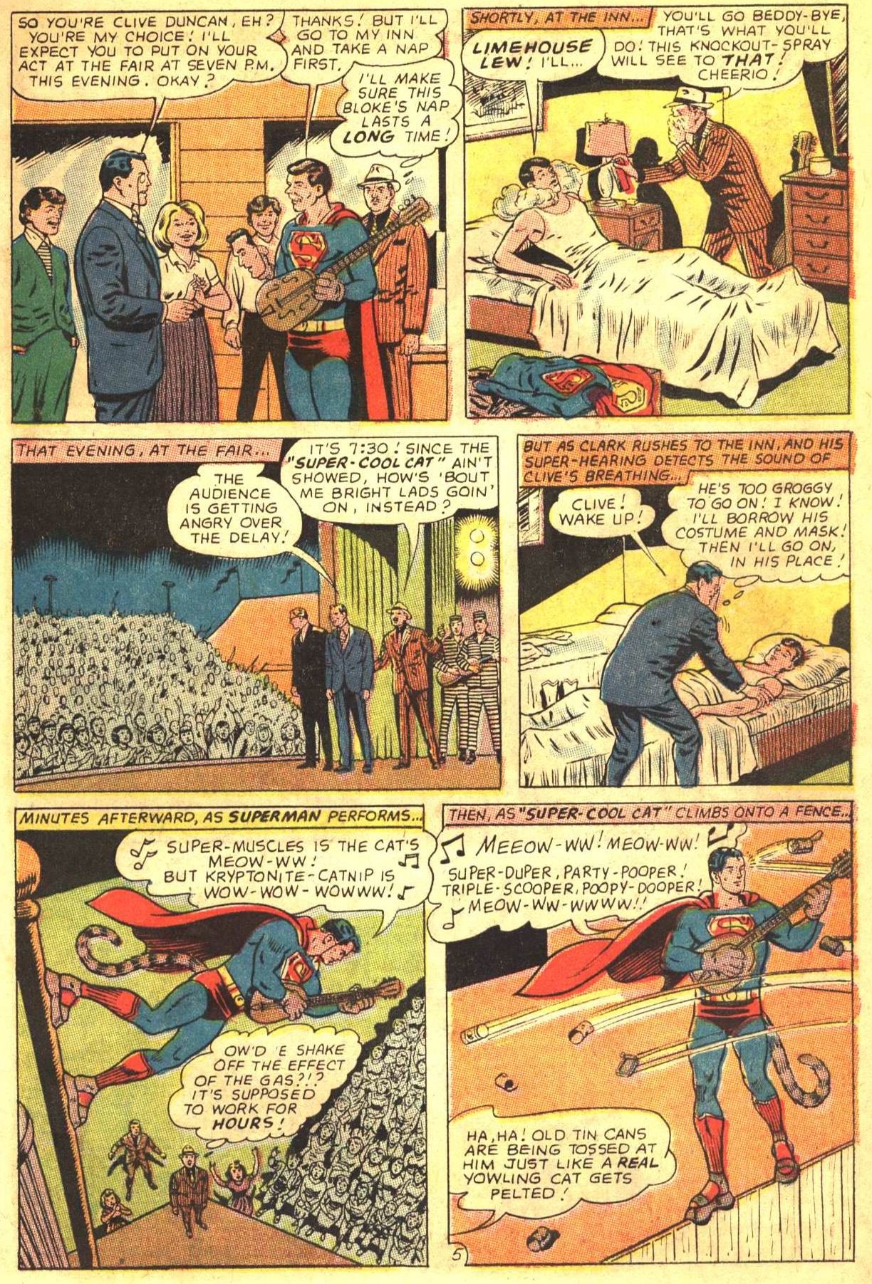 Superman pretends to be a guy impersonating him
