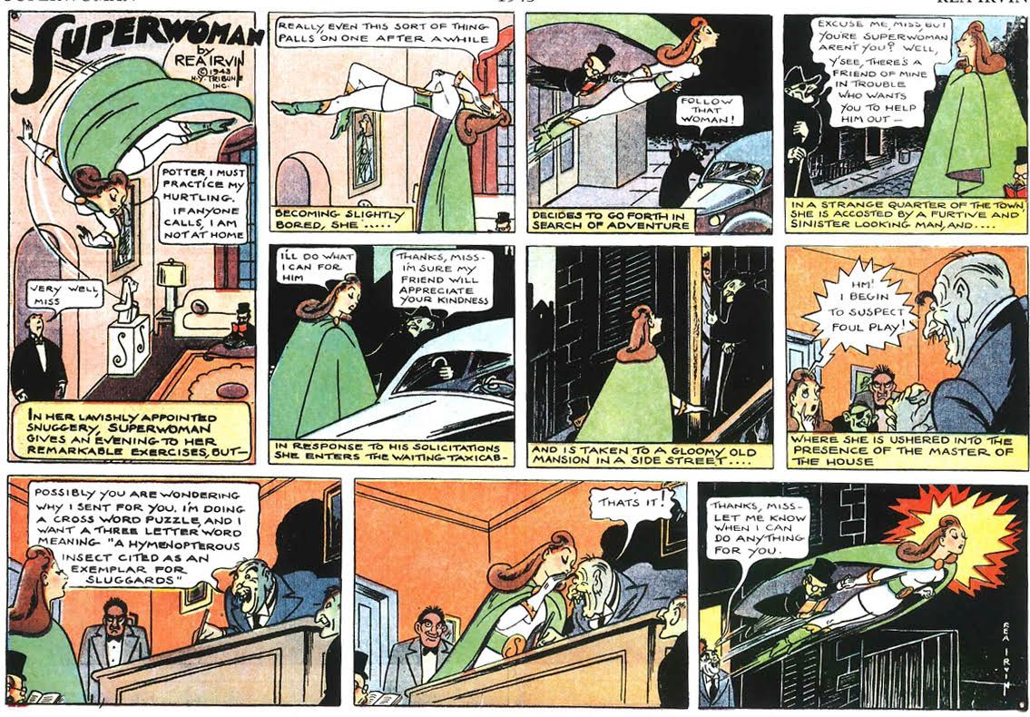 The first (and only) Superwoman strip