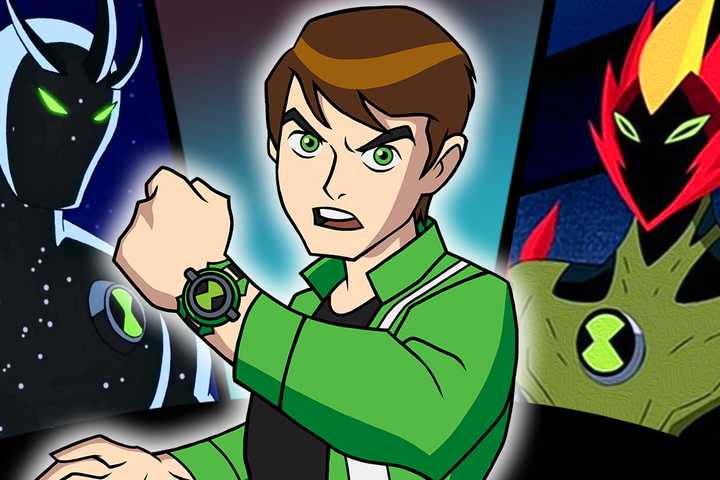 Ben 10, Alien X and Swampfire from Ben 10: Alien Force