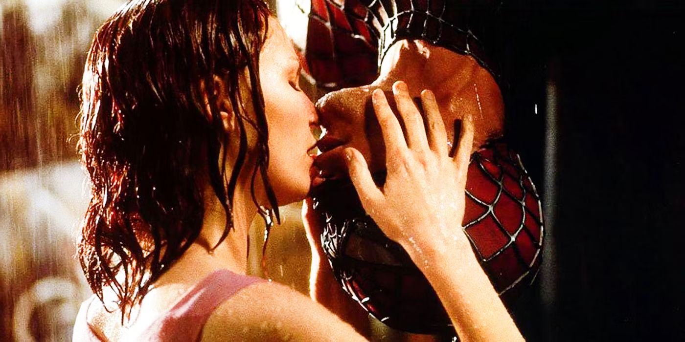 Upside Down Kiss in Spider-Man