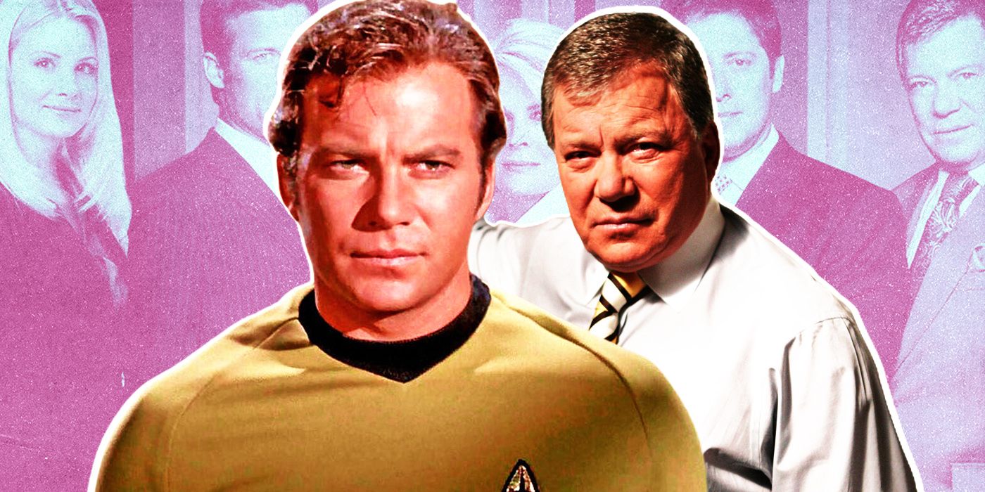 William Shatner as Kirk and Denny Crane