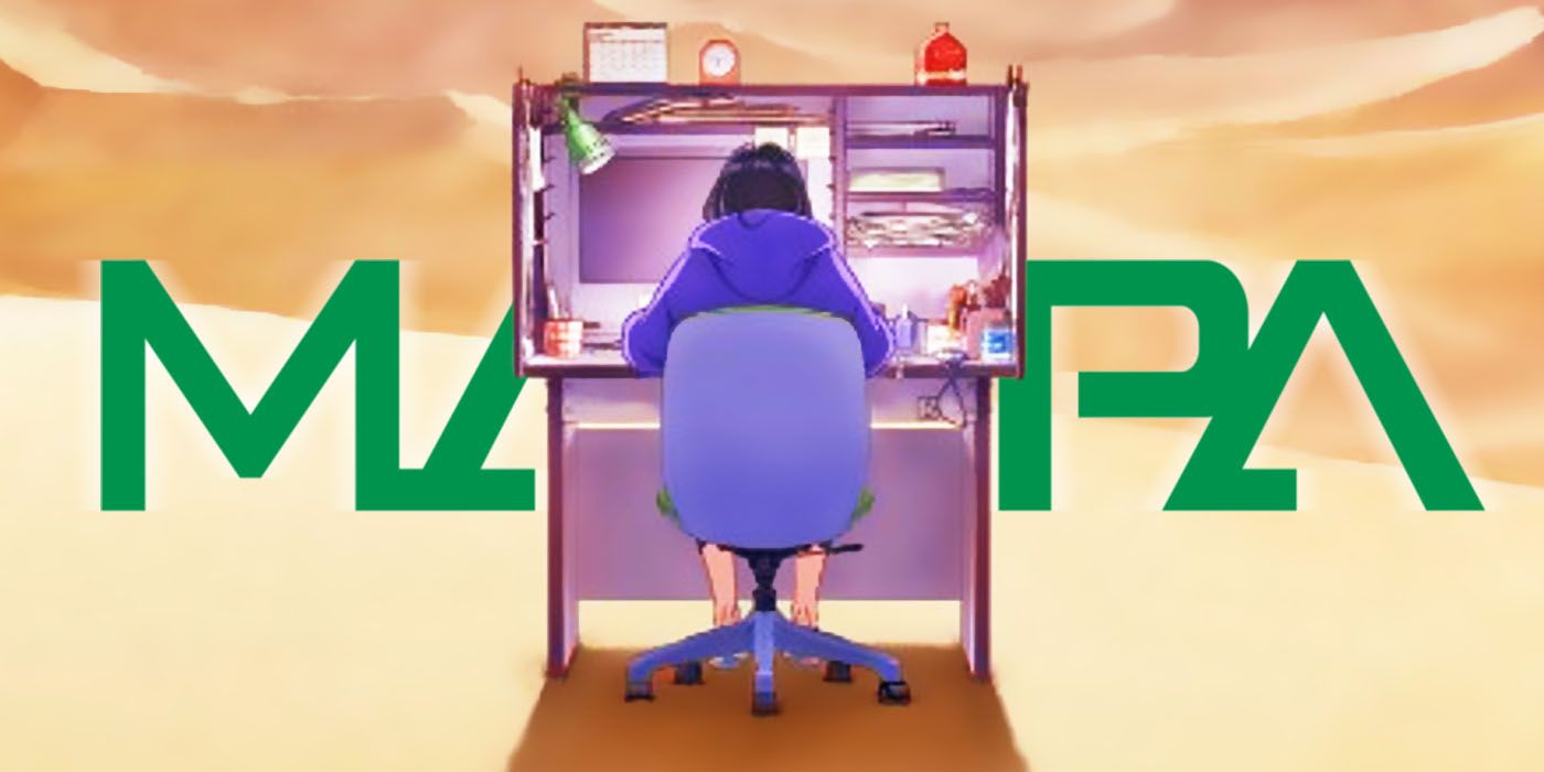 Natsuko Hirose from Zenshu working at a desk with the MAPPA logo in the background