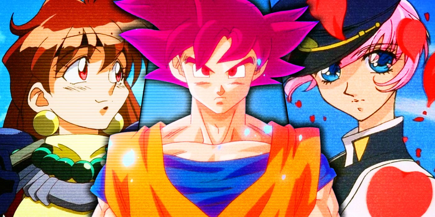 Lina from Slayers, Goku in Dragon Ball Z: Battle of Gods and Utena from Revolutionary Girl Utena