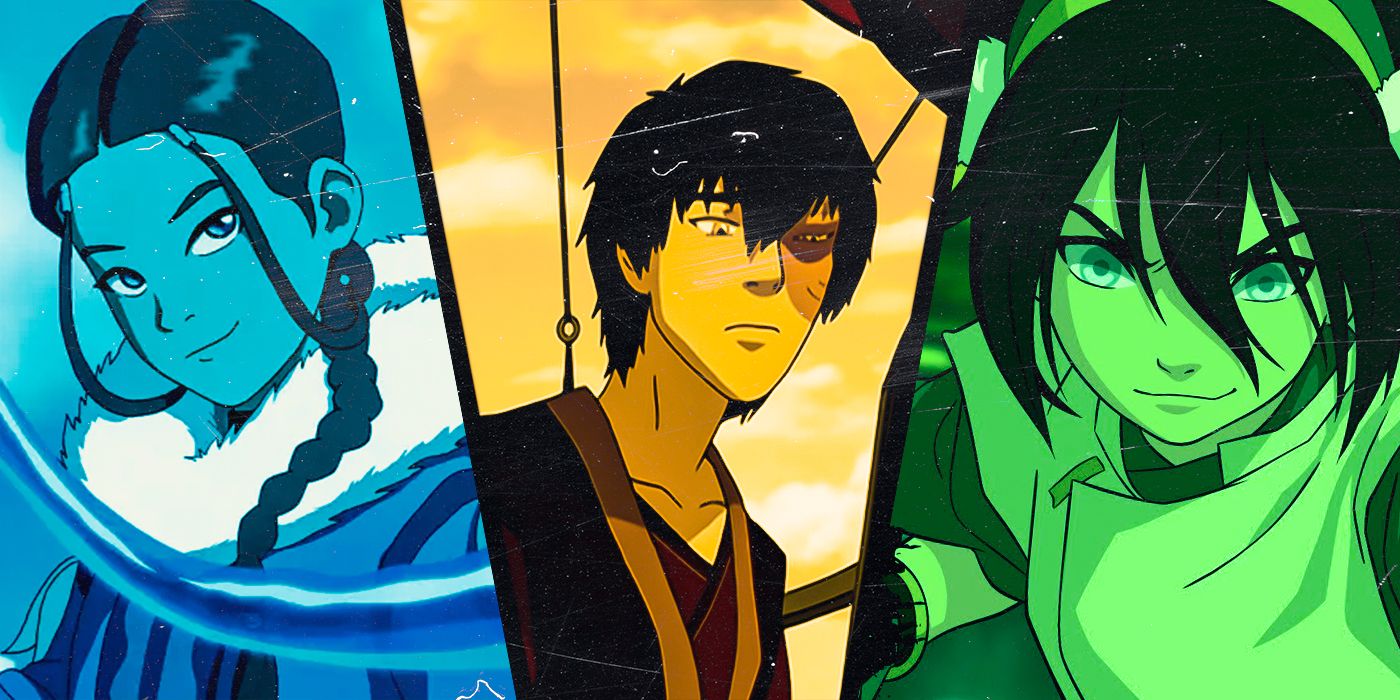 Avatar: The Last Airbender' Toph, Katara, and Zuko