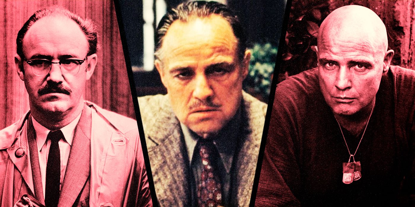 Vito Corleone, Marlon Brando from Apocalypse Now and Gene Hackman from The Conversation