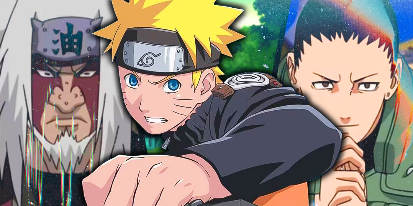 Jiraiya, Naruto and Shikamaru from Naruto Shippuden