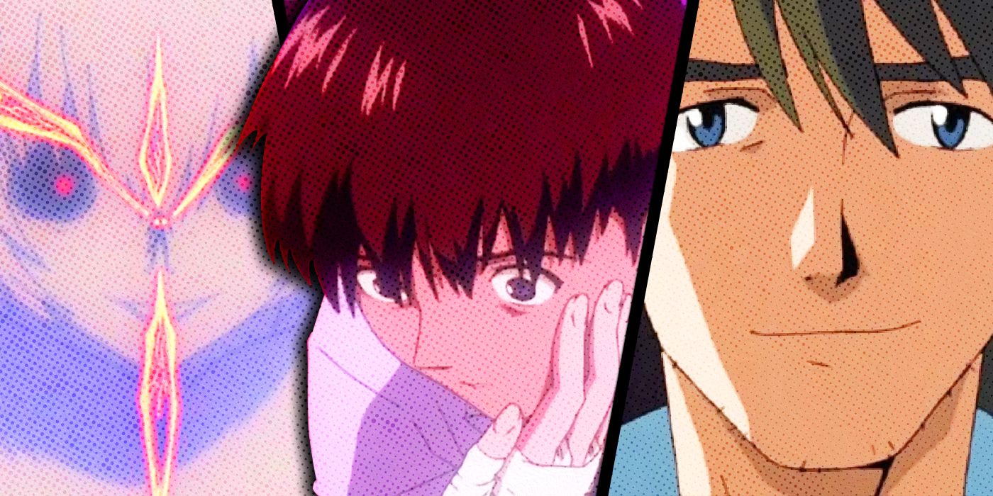 Rei, Shinji Ikari and Kaji from Evangelion