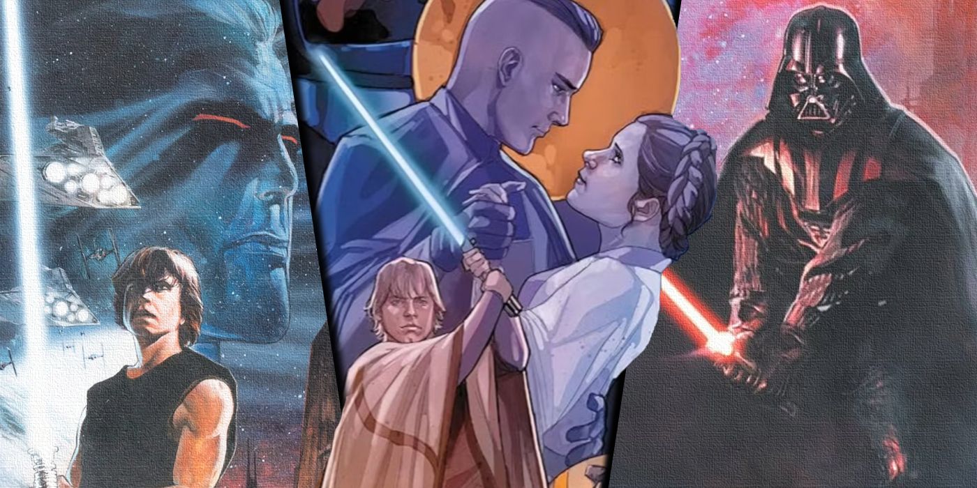 Split image of Star Wars Collected Edition Comics from 2024