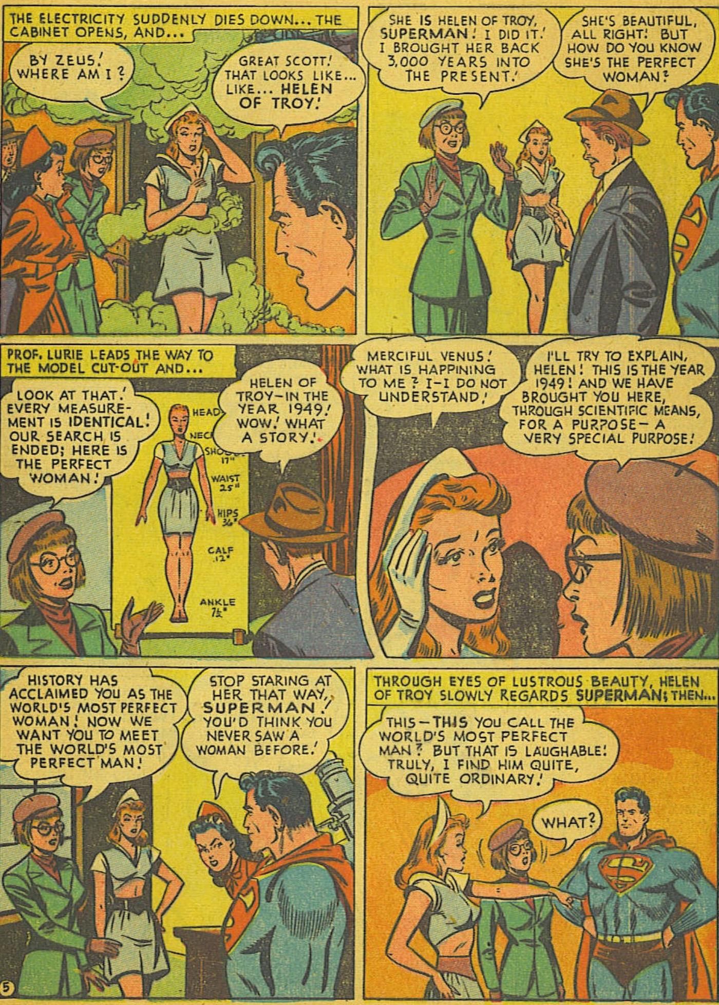 75 лет назад Супермен был в любовном треугольнике с Лоис и... Еленой Троянской.
