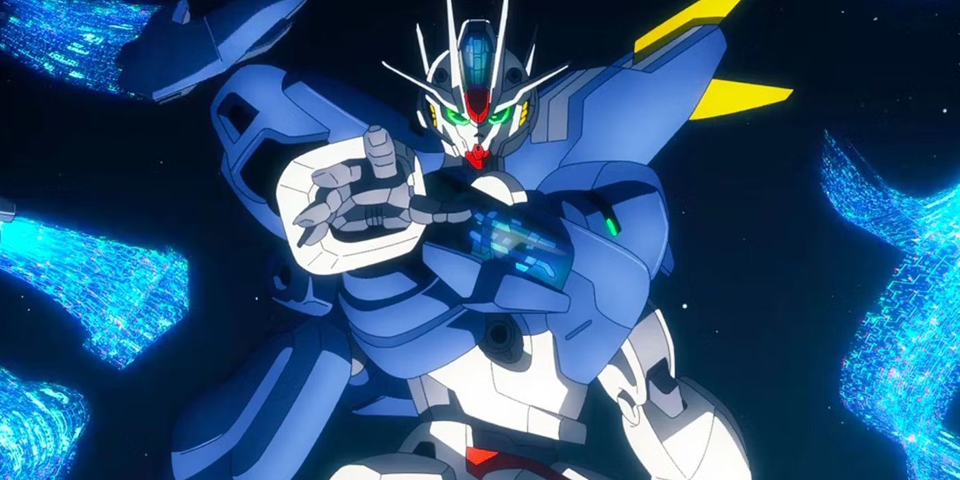 Aerial in space attacks - Mobile Suit Gundam: The Witch From Mercury