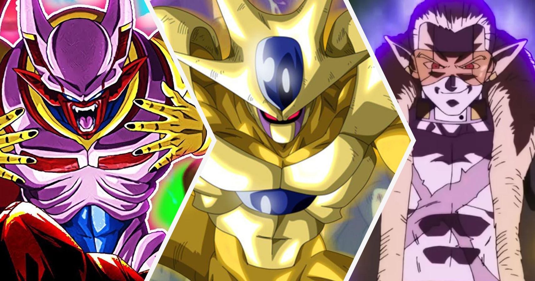 Baby Janemba, Golden Cooler, and Hearts from Super Dragon Ball Heroes