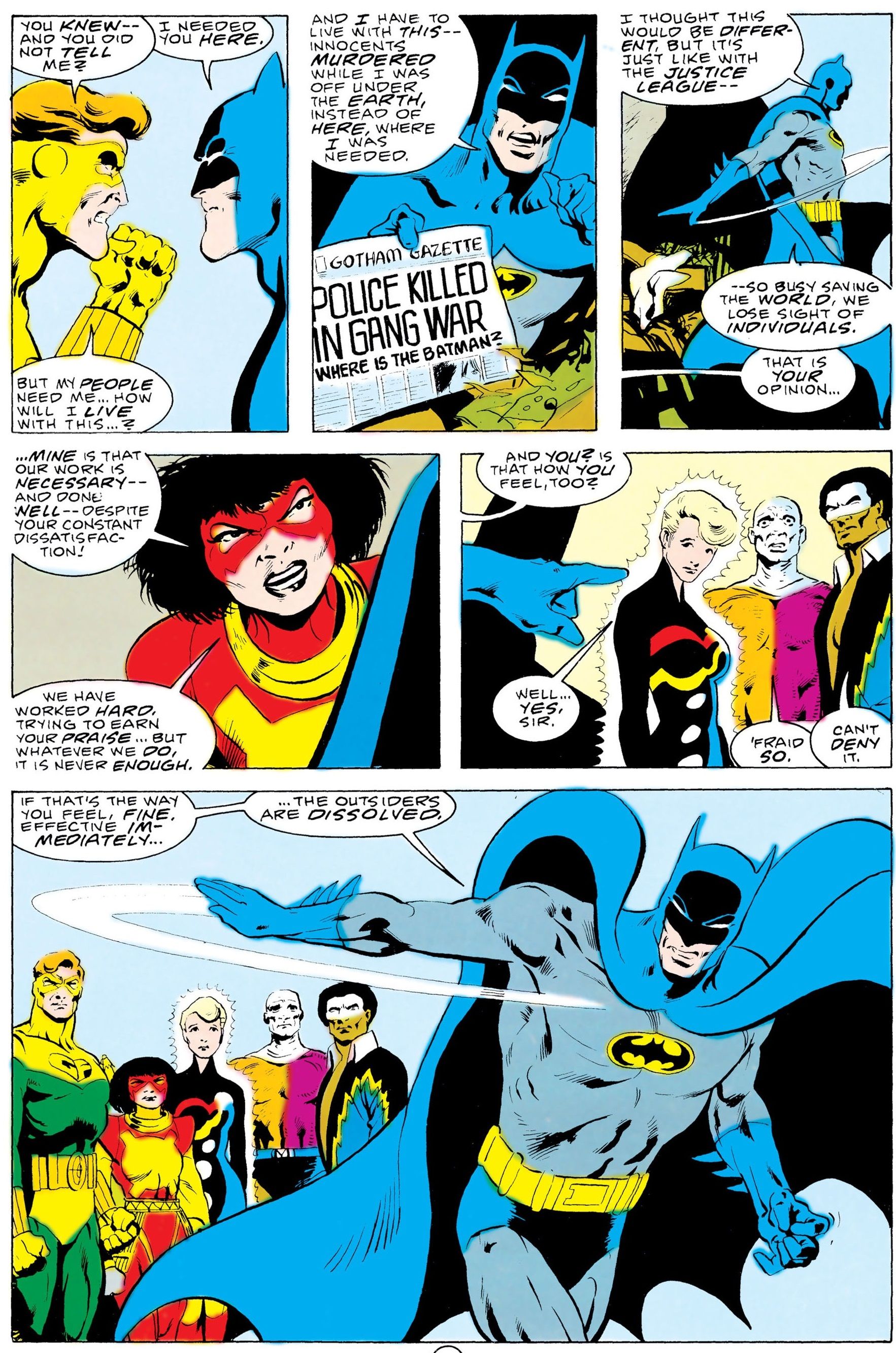 Когда Бэтмен вернулся в Лигу справедливости после того, как ушел из-за чужаков?