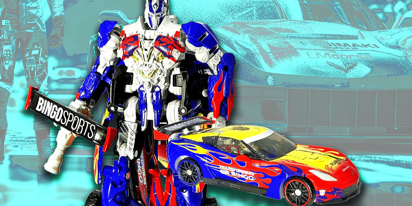 The Bingo Sports Optimus Prime race car and action figure.