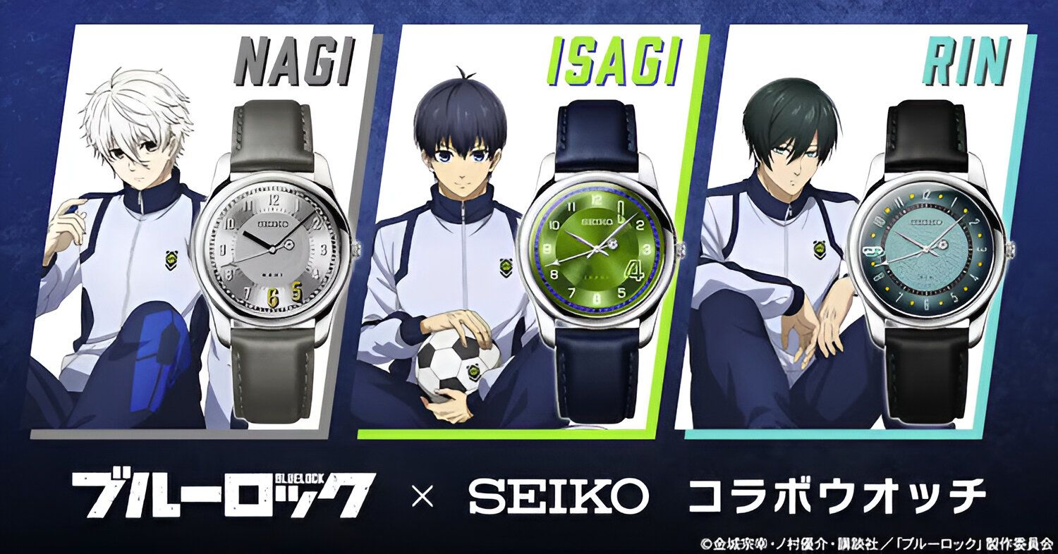 Blue Lock Gets Limited-Edition Nagi, Isagi and Rin Seiko Watch Release