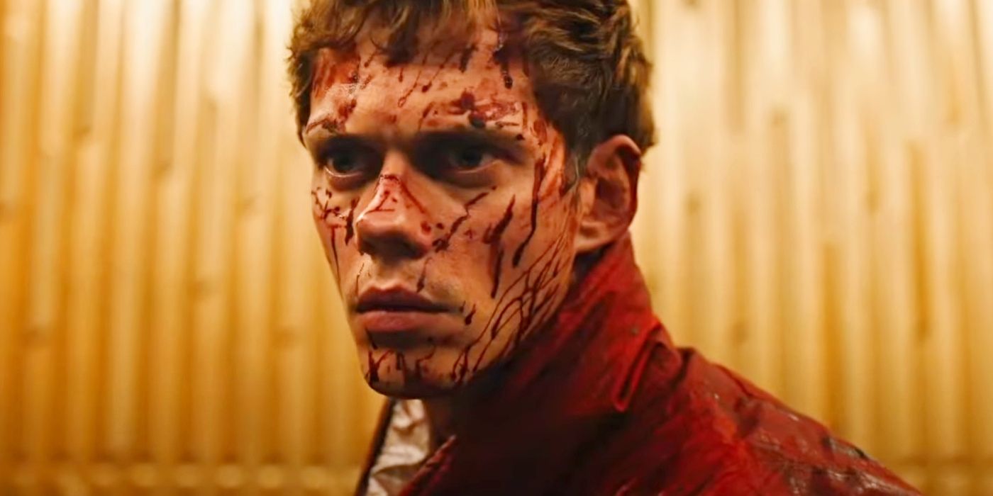 Boy Kills World has Bill Skarsgard's Boy covered in blood