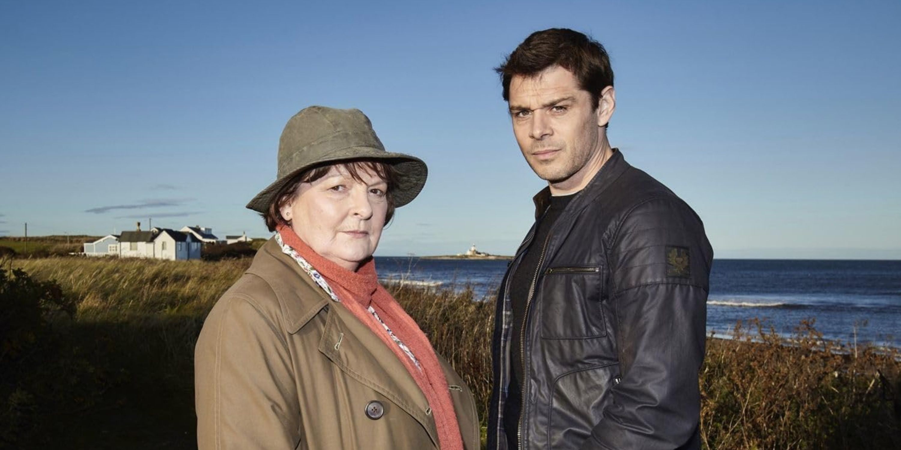 Brenda Blethyn como Vera Stanhope e Kenny Doughty como DS Aiden Healy está juntos em Vera