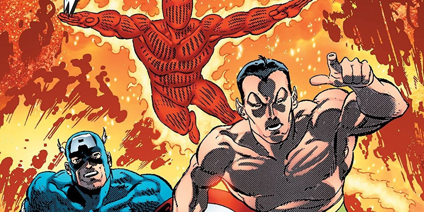 Captain America, Namor and Human Torch in their Invaders days
