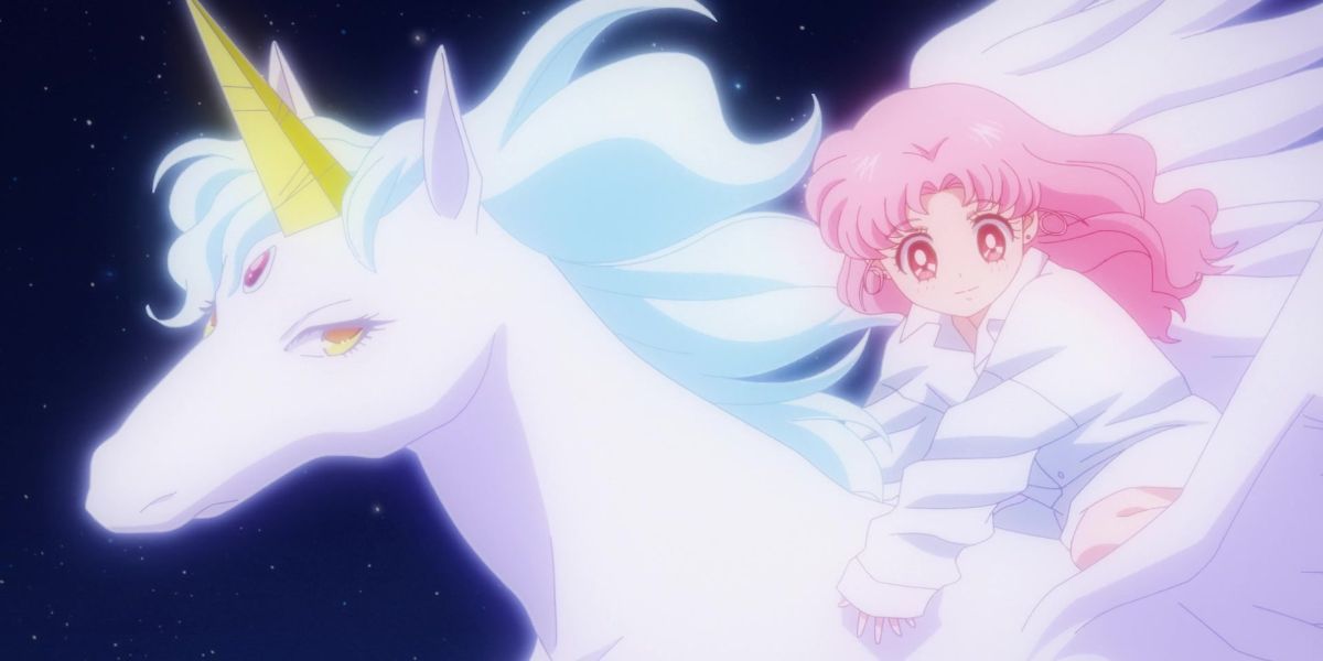 Chibiusa and Pegasus in her dreams in Sailor Moon Eternal (1)